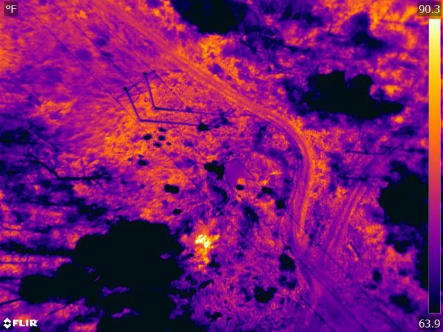 Thermal UAS Imagery of Tar Pit